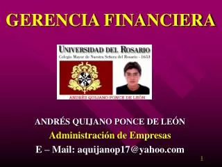 gerencia financiera
