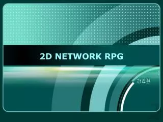 2d network rpg