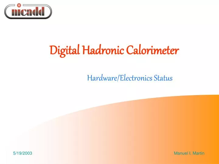 digital hadronic calorimeter