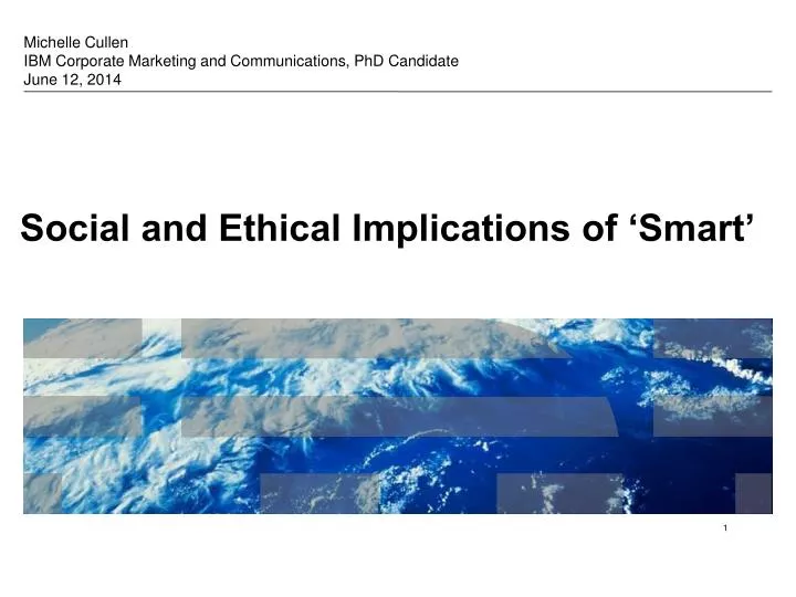 social and ethical implications of smart