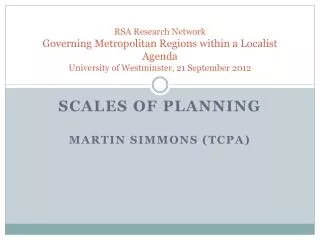 SCALES OF PLANNING MARTIN SIMMONS (TCPA)