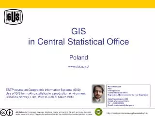 GIS in Central Statistical Office Poland stat.pl