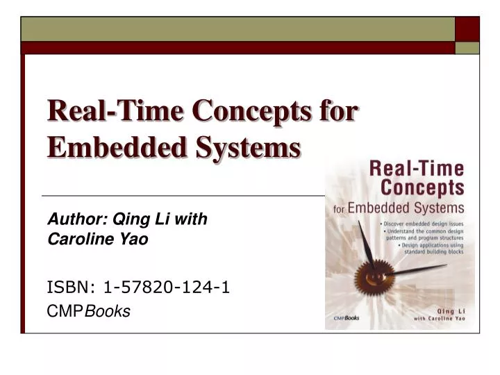 real time concepts for embedded systems