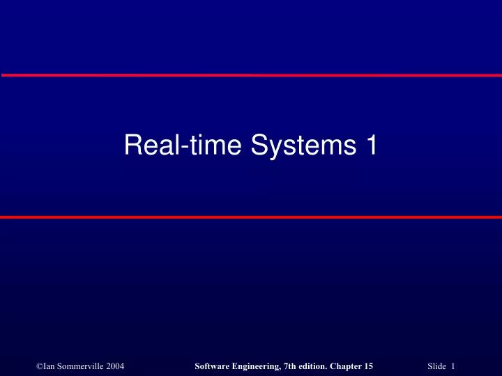 real time systems 1