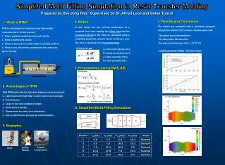 Simplifed Mold Filling Simulation in Resin Transfer Molding