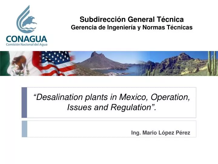desalination plants in mexico operation issues and regulation