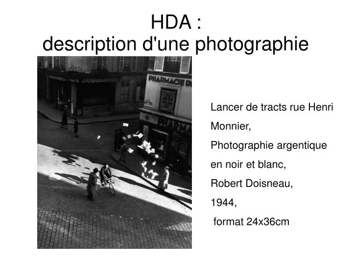 hda description d une photographie