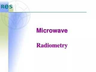 Microwave Radiometry