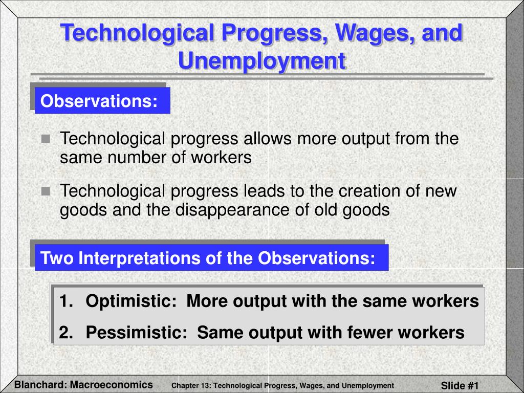 PPT - Technological Progress, Wages, and Unemployment PowerPoint ...
