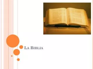 PPT - LA BIBLIA PowerPoint Presentation, Free Download - ID:4471852