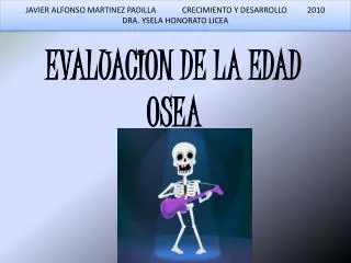 evaluacion de la edad osea