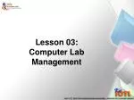Lesson 03: Computer Lab Management - slide 1