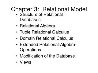 chapter 3 relational model