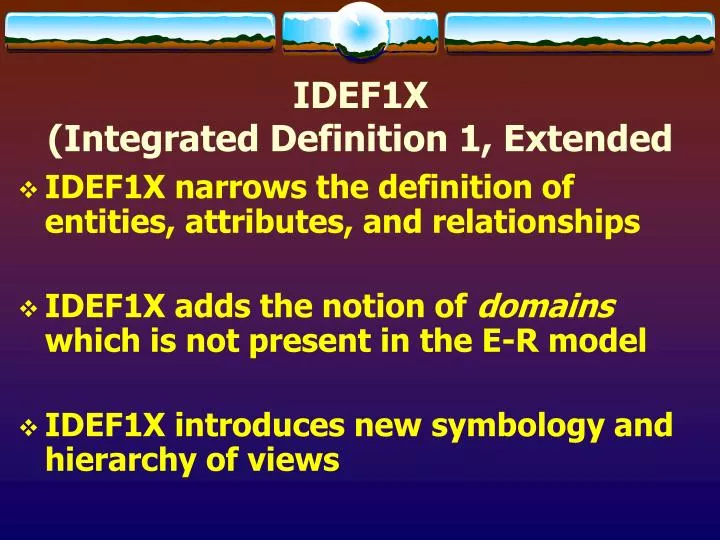 idef1x integrated definition 1 extended