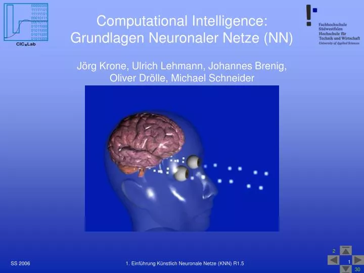 computational intelligence grundlagen neuronaler netze nn