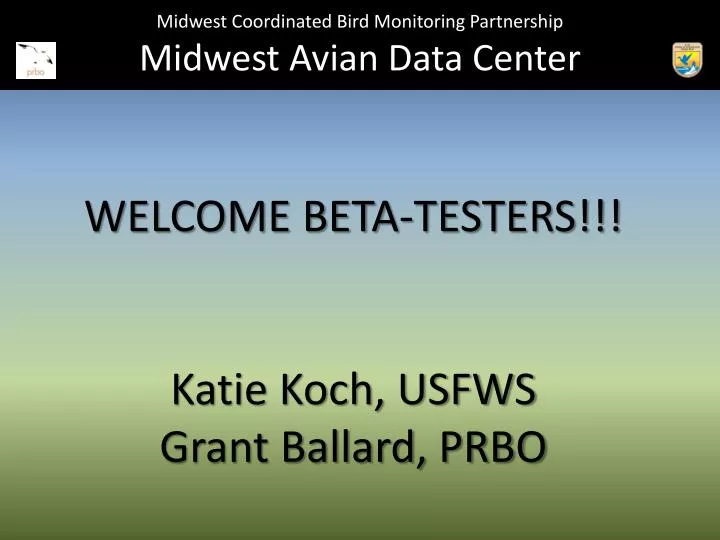 midwest coordinated bird monitoring partnership midwest avian data center