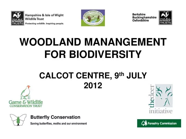 woodland manangement for biodiversity