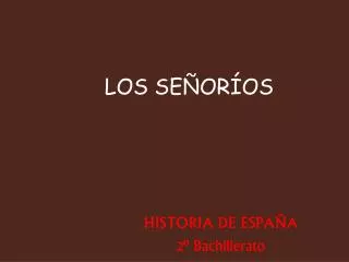 los se or os