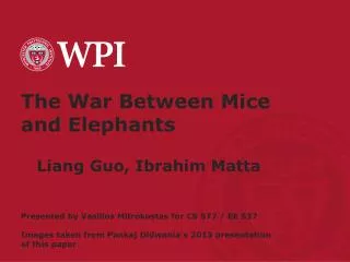 The War Between Mice and Elephants