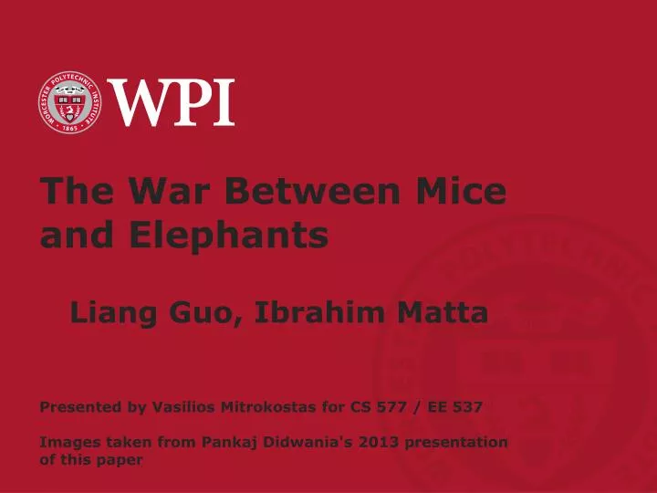 the war between mice and elephants