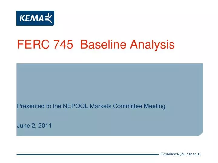 ferc 745 baseline analysis