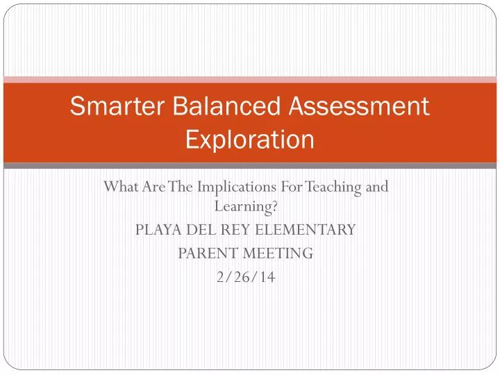 smarter balanced assessment exploration