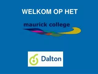welkom op het