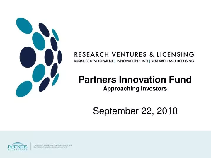 partners innovation fund approaching investors