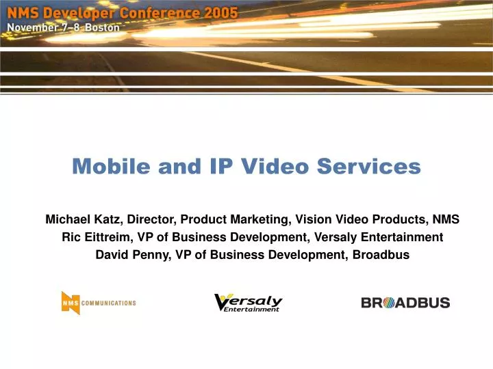 mobile and ip video services