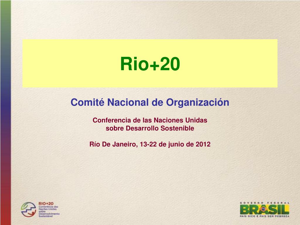 PPT - Rio+20 PowerPoint Presentation, free download - ID:5654737