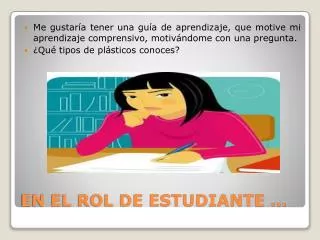 en el rol de estudiante