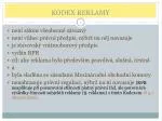 KODEX REKLAMY - slide 1