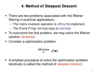 4. Method of Steepest Descent