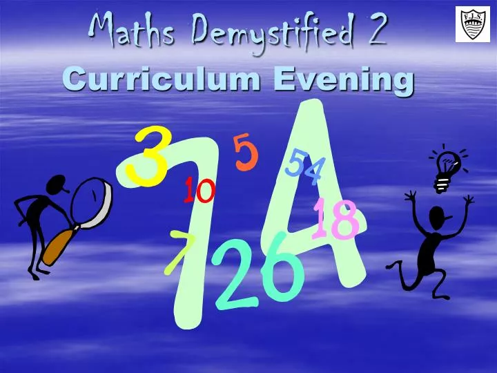 maths demystified 2 curriculum evening
