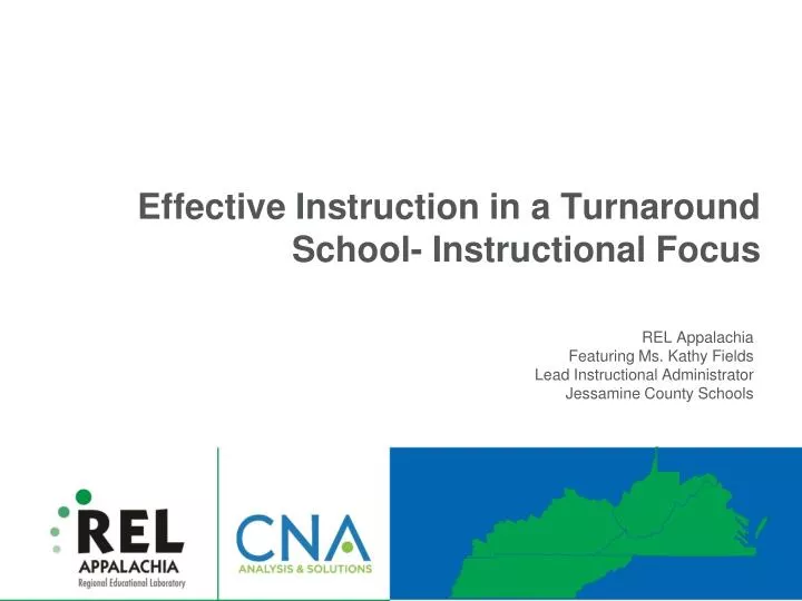 effective instruction in a turnaround school instructional focus