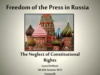 Freedom of the Press in Russia