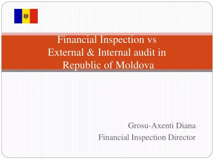 financial inspection vs external internal audit in republic of moldova
