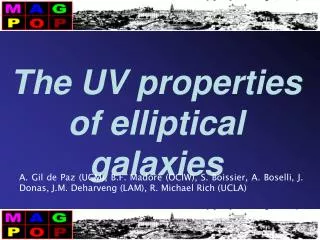 The UV properties of elliptical galaxies