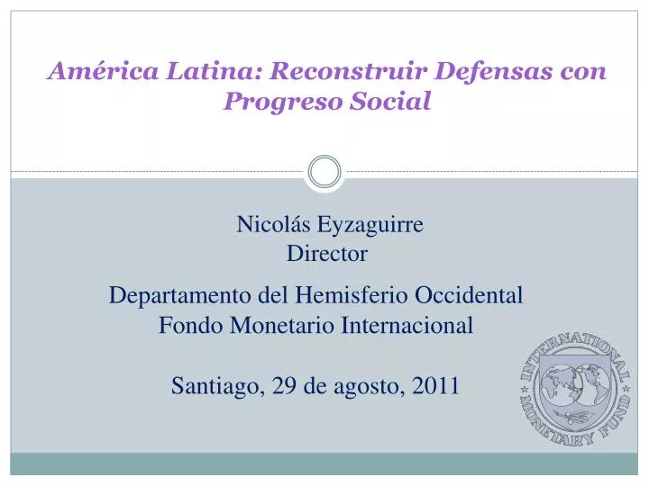 am rica latina reconstruir defensas con progreso social
