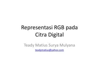 representasi rgb pada citra digital