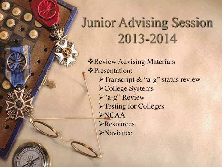 junior advising session 2013 2014