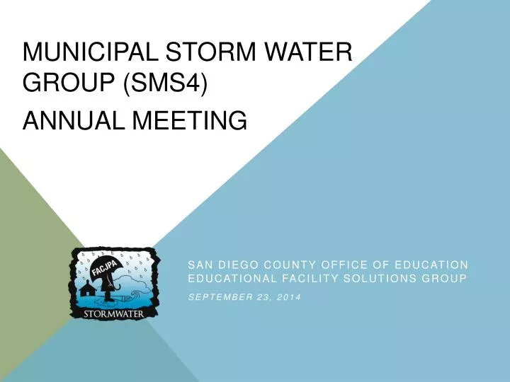 municipal storm water group sms4 annual meeting
