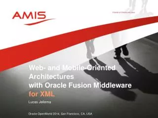 Web- and Mobile-Oriented Architectures with Oracle Fusion Middleware for XML