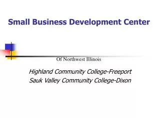 small business development center