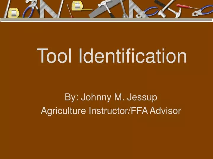 tool identification