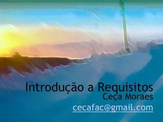 introdu o a requisitos