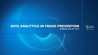 Data analytics in fraud prevention