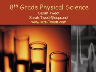 8 th Grade Physical Science