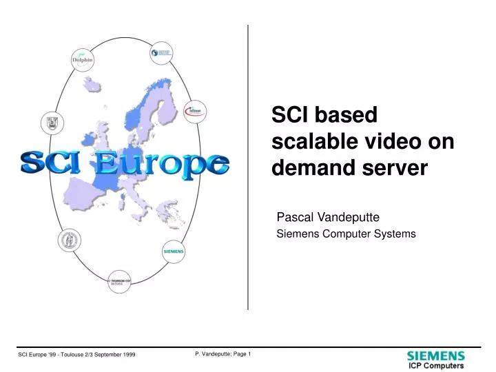 sci based scalable video on demand server