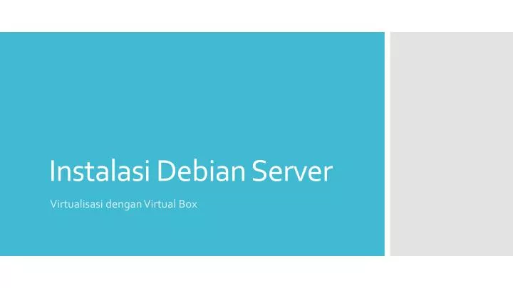 instalasi debian server